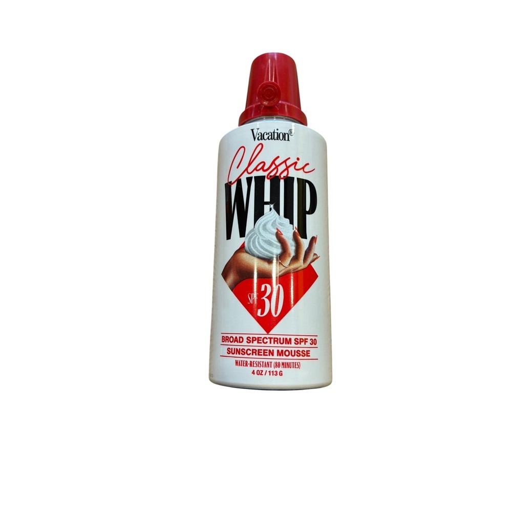 Vacation Classic Whip SPF 30 Broad Spectrum Sunscreen Mousse 4 oz READ!